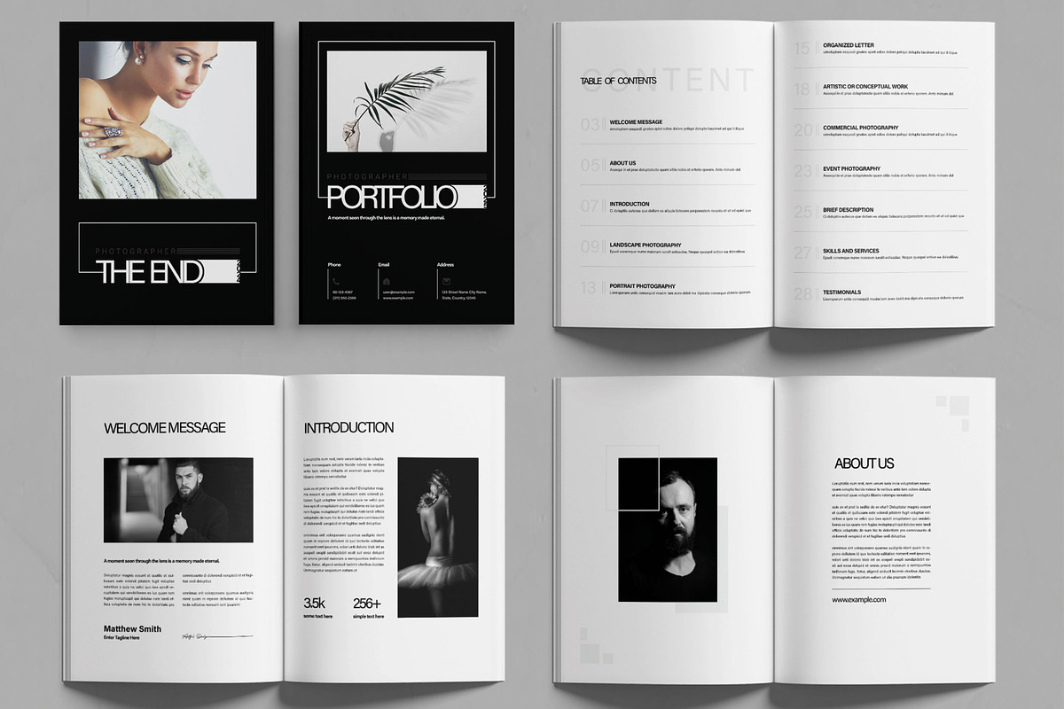Photography Portfolio Design, a Brochure Template by MightyDesign (Photo 2 of 8)