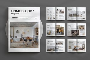 Interior Design Magazine Template, a Magazine Template by Seeing-art