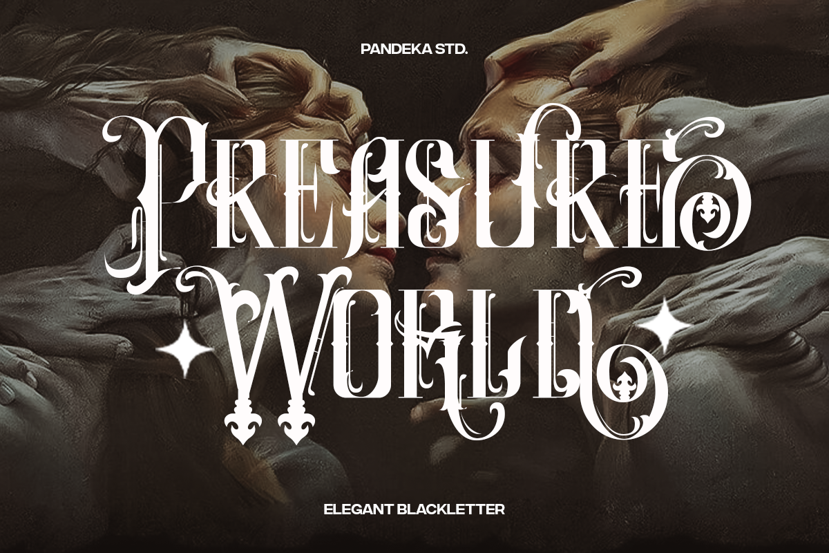 Circus Ace - Elegant Blackletter, a Blackletter Font by Pandeka Studio (Photo 3 of 12)
