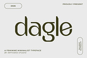 Dagle – Minimalist Feminine Font, a Sans Serif Font by Artiveko (Thumbnail 1 of 7)