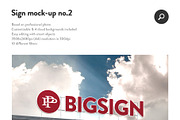 50 sign facade signboard logo mock, a Product Mockup by PrintPixel (Thumbnail 4 of 53)