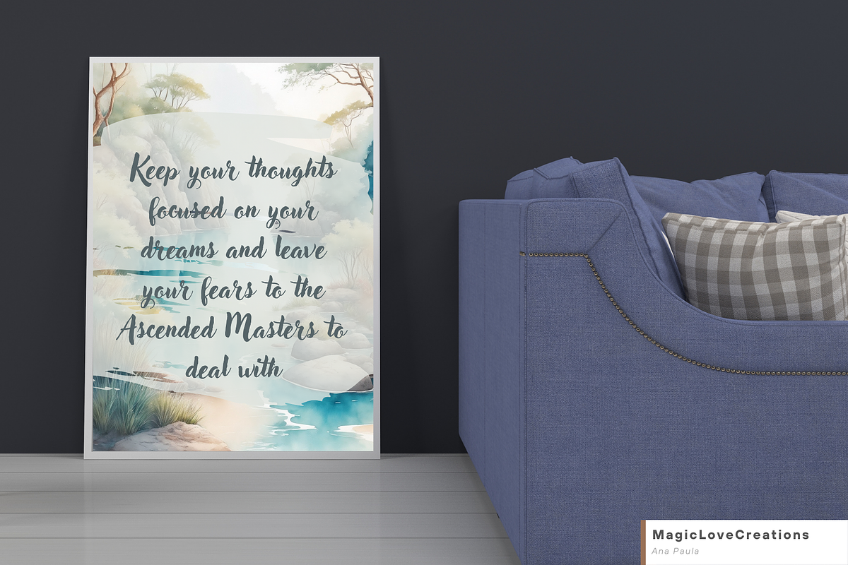 Spiritual Positive Quote Print Wall, a Poster Template by MagicLove Creations (Photo 3 of 10)