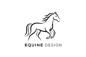 Elegant Equine Line, a Branding & Logo Template by Logocreative