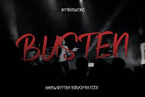 Busten - Handwritten Brush Font, a Script Font by Craft Supply Co.