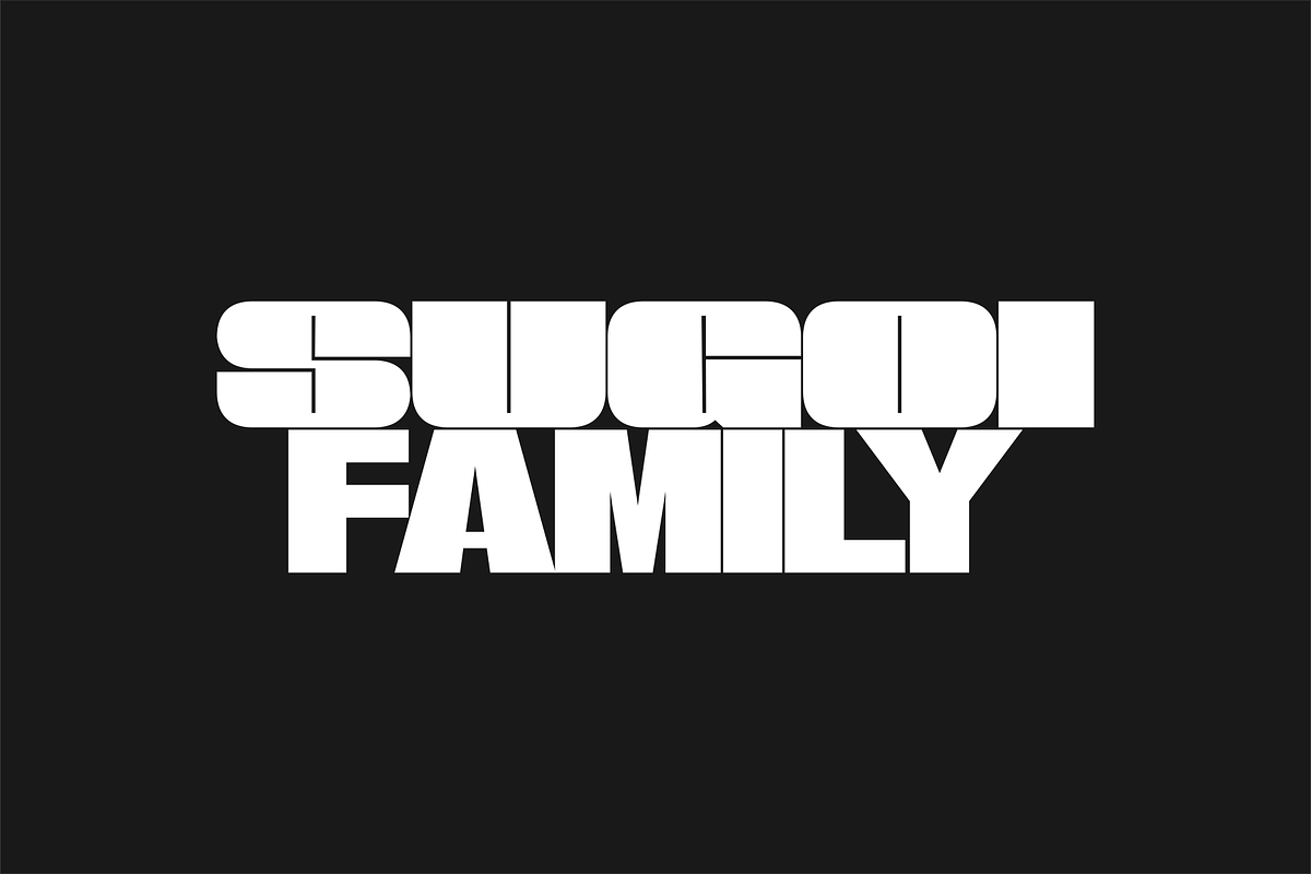 Sugoi Font Family, a Sans Serif Font by YARARÀ STUDIO (Photo 1 of 6)