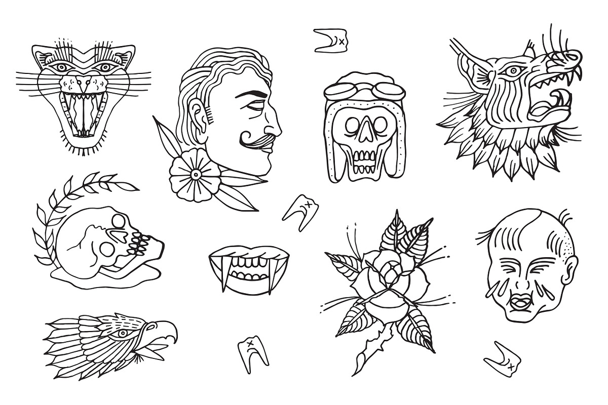 Handcrafted Hipster Illustrations, an Illustration by RobinHoldsworth (Photo 2 of 2)