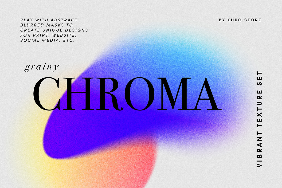 Chroma Grainy Gradient Textures, a Texture Graphic by kuro (Photo 3 of 12)