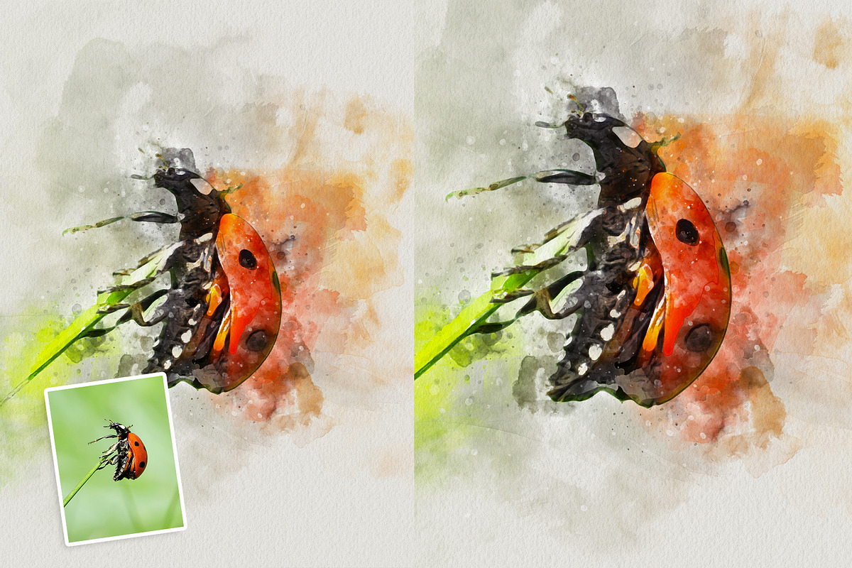Watercolor Painting Photoshop Action, an Action Add-On by Shovajit (Photo 5 of 11)