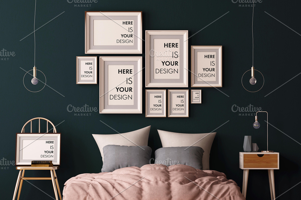 8 group mock-ups of posters, a Print Template by FilL239 (Photo 8 of 10)