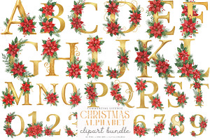 Elegant Christmas Alphabet Sublimati, an Illustration by SinaCreation