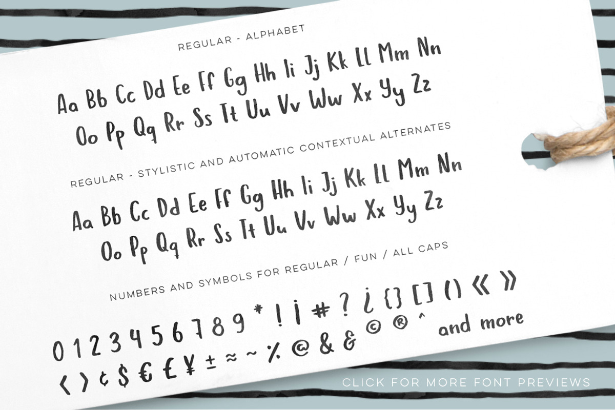 Hola Bisou font handlettered ink preview 6