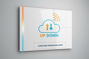 Cloud Data Transfer Up Down, a Branding & Logo Template by Saba Vector (Thumbnail 2 of 3)