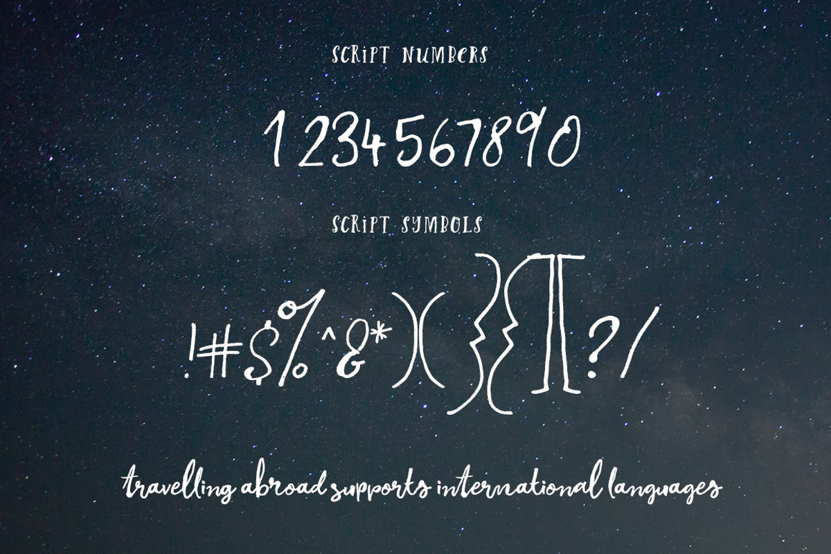 Travelling Abroad Font Duo, a Script Font by Creativeqube Design (Photo 14 of 15)