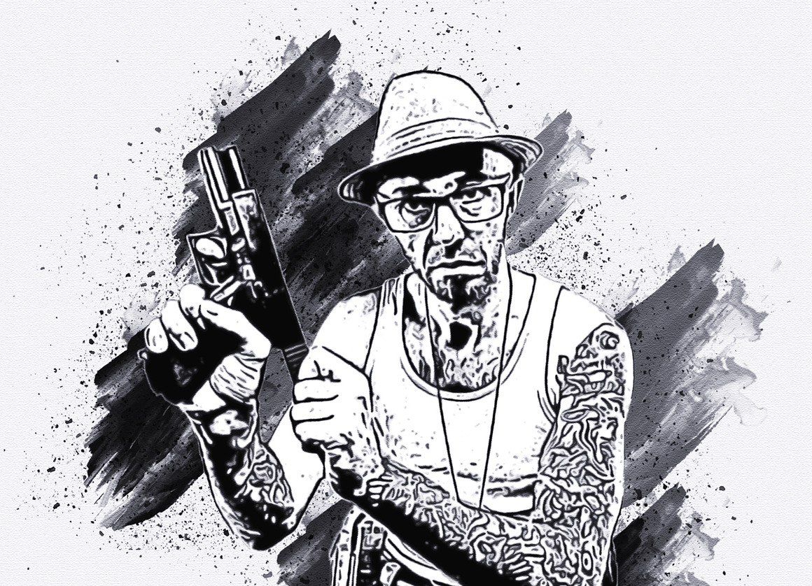 Ink Effect Photoshop Action Bundle, an Action Add-On by Studio Retouch (Photo 5 of 23)