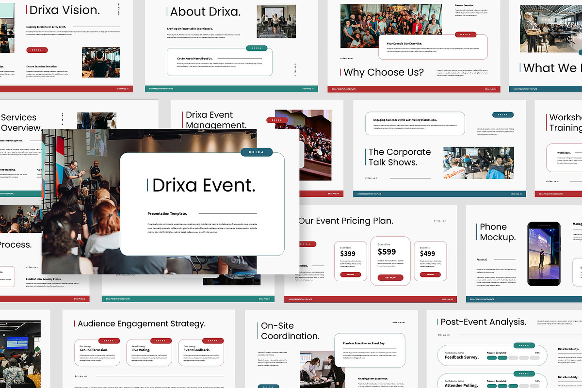 Drixa : Event Powerpoint, a Presentation Template by Punkl Camp (Photo 1 of 9)