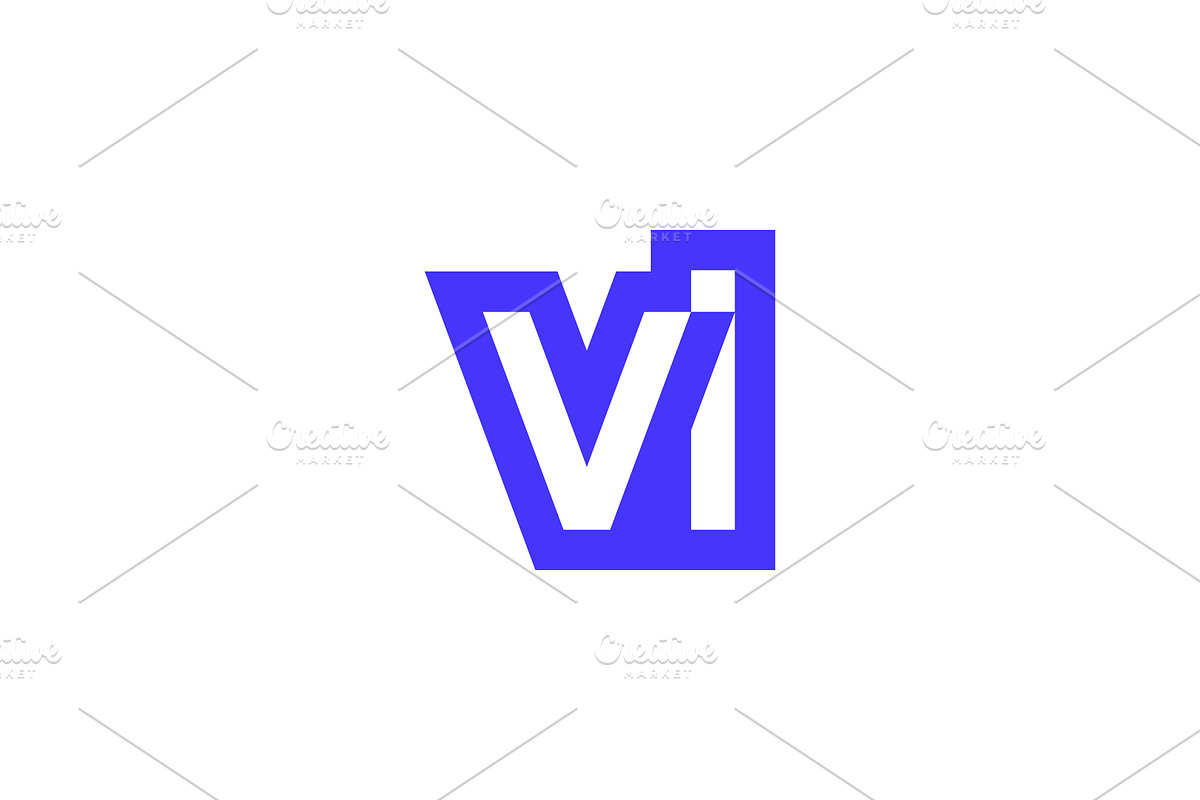 simple and modern letter V I logo, a Branding & Logo Template by Rasagama Studio