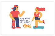 36 Skateboarding Elements x2 Styles, a Graphic by monkik (Thumbnail 16 of 25)
