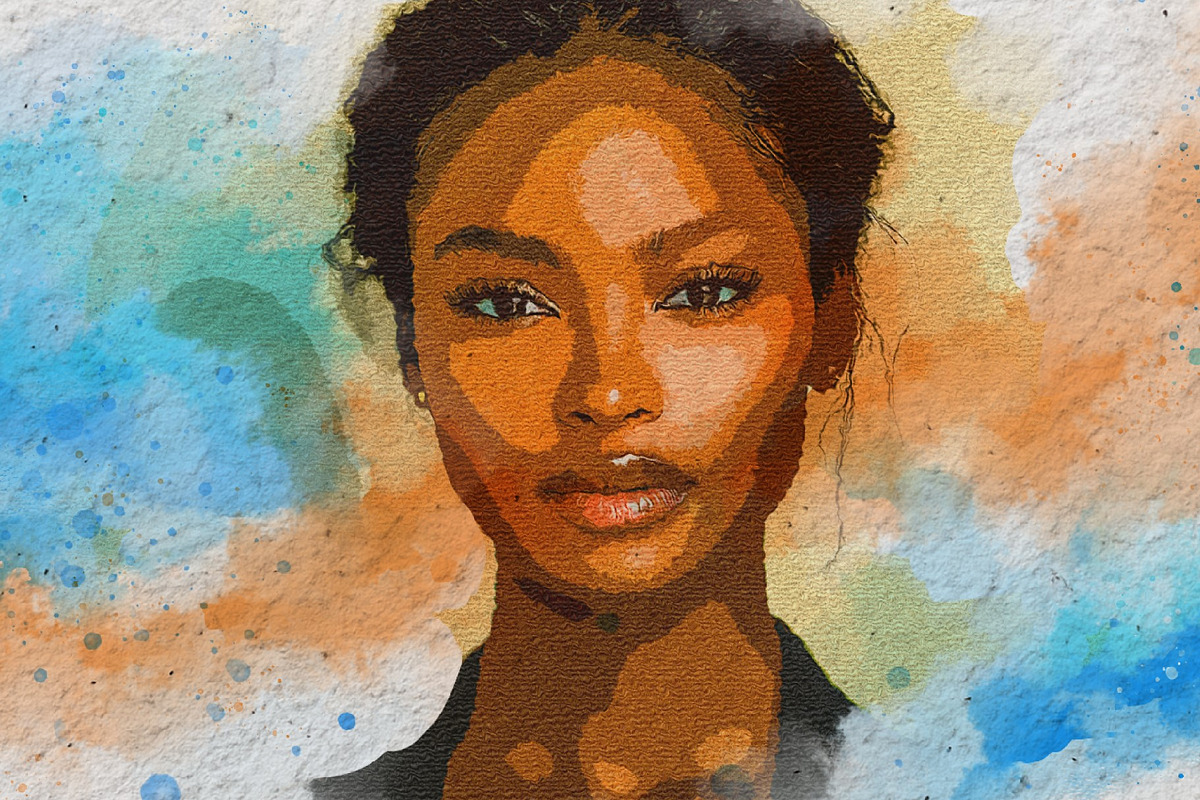 Watercolor Splash Photo Effect, a Brushes & More by studiogstock (Photo 1 of 2)