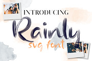 Rainly - Brush & SVG Font, a Script Font by Craft Supply Co. (Thumbnail 1 of 11)