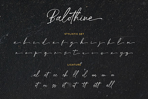 Balothine - Handwriting Font