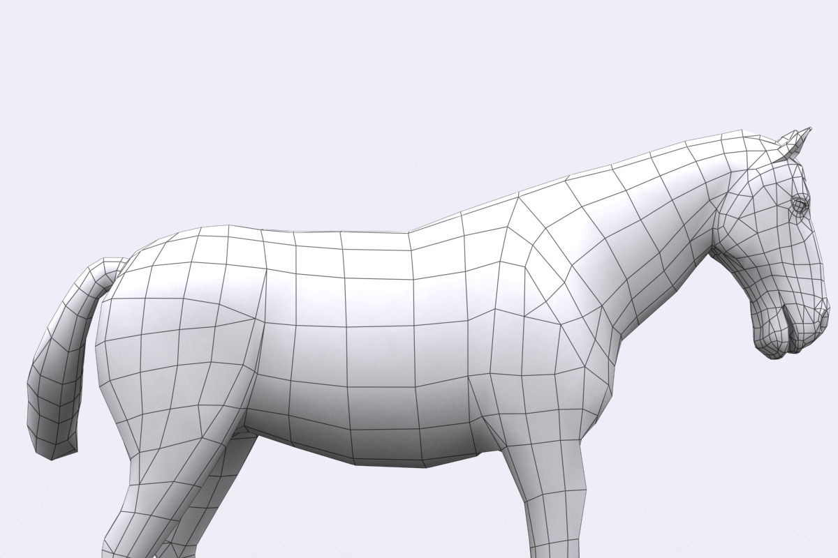 3DRT - Domestic animals - Horse, an Animal 3D Model by 3DRT.com (Photo 3 of 3)