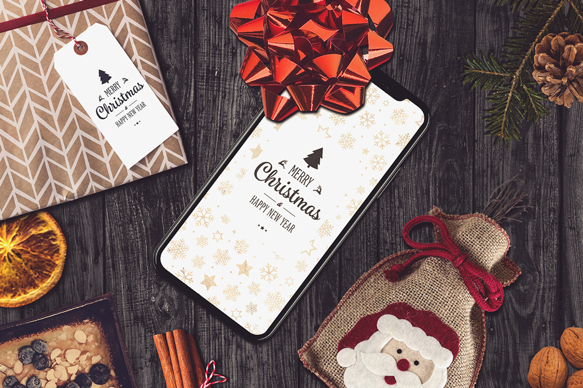 Christmas Scene and Mock-up Creator, a Product Mockup by relineo.mock-ups (Photo 2 of 8)