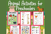 Cute Animals Activities for kids, an Education Illustration by Sourcedigi (Thumbnail 1 of 3)