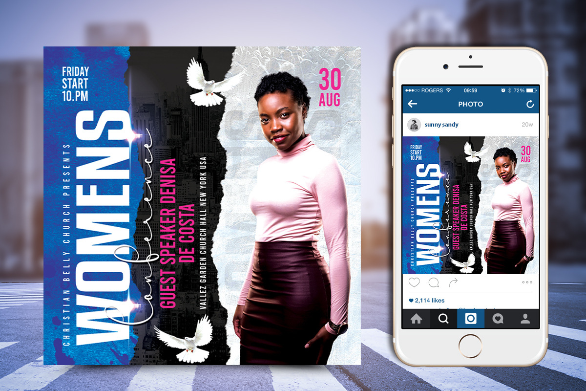 Women's Conference Flyer, a Flyer Template by Poushe Design (Photo 2 of 4)
