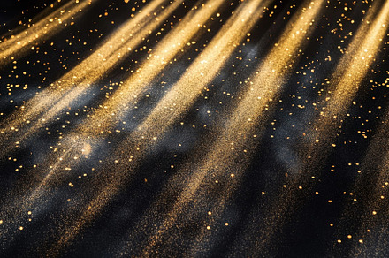Abstract Golden Light Rays & Sparkle, a Background Photo by Virgo Studio