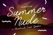 Summer Nude, a Script Font by Heroglyphs Studio (Thumbnail 1 of 5)