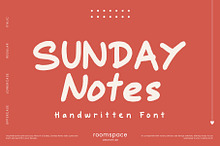 Sunday Notes handwritten font