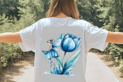 Watercolor Magical Garden Bule Fairi, an Illustration by Digital Artistic99 (Thumbnail 8 of 10)