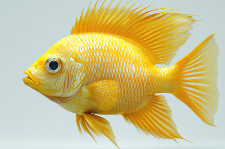 Photo of a beautiful golden cichlid, an Animal Photo by Pixeness