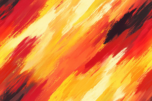 Seamless abstract painting featuring vibrant strokes of red, orange, yellow, an, a Texture Graphic by Textures & Backgrounds
