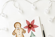 Watercolor Whimsical Christmas Set, a Decorative Illustration by Carol Lozove (Thumbnail 4 of 44)