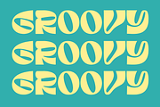 Koevas Groovy - Retro Font, a Sans Serif Font by Iqsiart Studio (Thumbnail 2 of 8)
