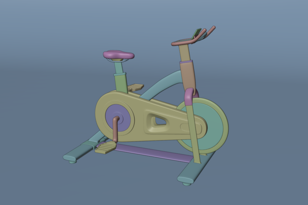 Modern Indoor Exercise Bike 3D Model, an Object 3D Model by Dudukbersama (Photo 2 of 2)