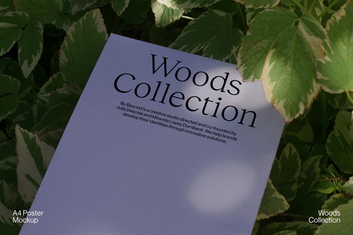 Woods Collection A4 Poster Mockup 2, a Print Template by By Beyond (Photo 2 of 4)