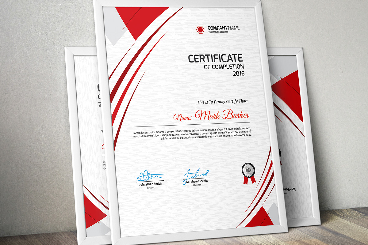 Certificate Word | PSD | AI, a Stationery Template by Curve Design (Photo 1 of 6)
