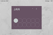 Minimalist Calendar 2024 (InDesign), an Object Graphic by Kessens (Thumbnail 4 of 28)