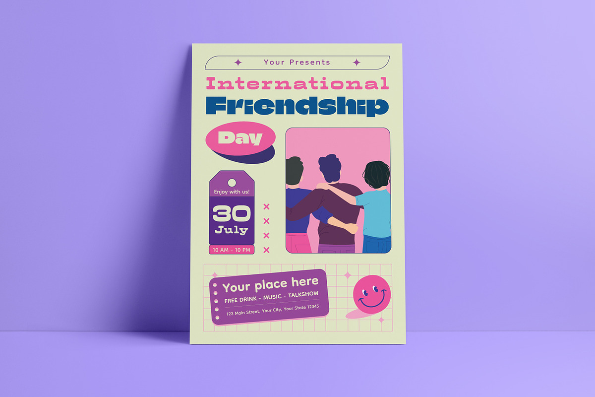 International Friendship Day Flyer, a Flyer Template by VictorThemes
