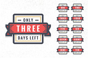 Number of Days Left To Go Badges or, a Graphic by Orange Graphics (Thumbnail 1 of 4)