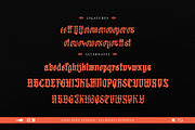 Raquens | Blackletter Display, a Blackletter Font by Denustudios (Thumbnail 9 of 9)
