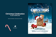 Christmas Celebration Flyer, a Flyer Template by Corrella Design (Thumbnail 1 of 3)