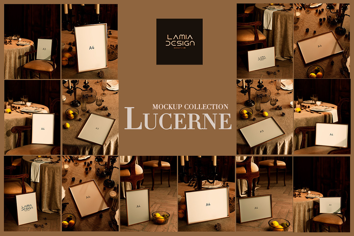 Lucerne room & Rustic Mockup Frame, a Household Mockup by LAMIA DESIGN (Photo 16 of 16)