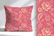 Pink Vintage Floral Seamless Repeat, a Pattern Graphic by Sharon Schwalbe (Thumbnail 2 of 4)