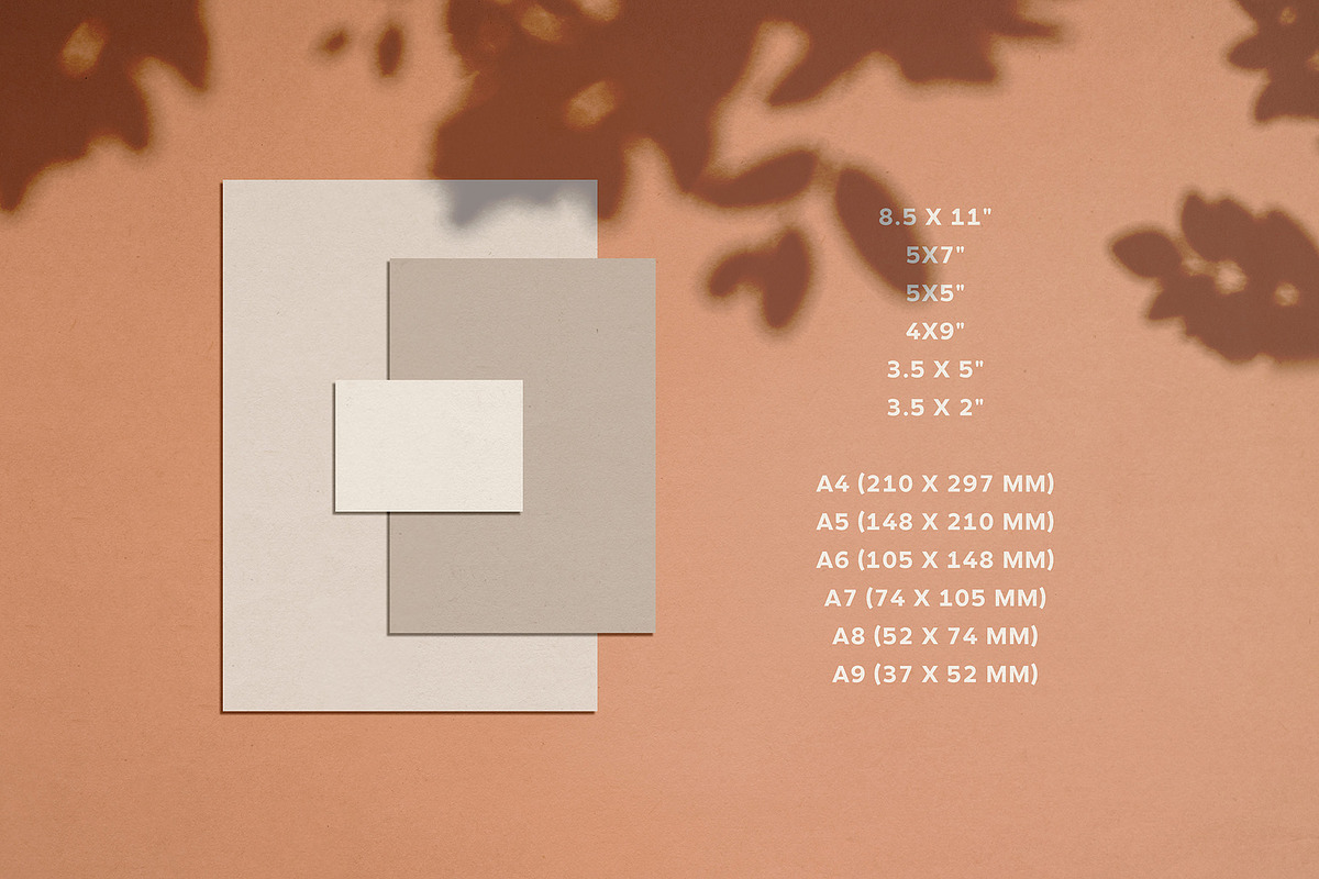 Verdura Stationery Shadow Mockups, a Mockup by pixelbuddha.net (Photo 10 of 12)