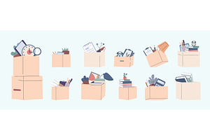 Paper boxes different rotations with, an Illustration by Valerie Bodnar