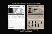 Criminal Record & Fingerprints, a Graphic by Pixflow (Thumbnail 4 of 9)
