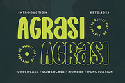 Agrasi - Display Font, a Sans Serif Font by ENATIVE (Thumbnail 1 of 5)